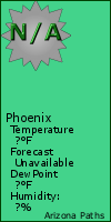 Arizona Paths Weather Button